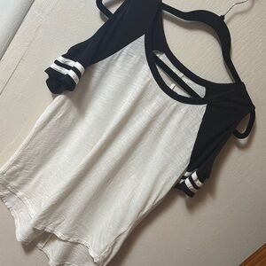 Black and White Women's Top